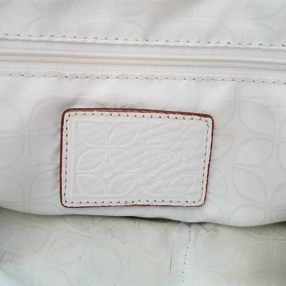 Fossil Pebbled Leather Bone White Bag - Picture 7 of 7